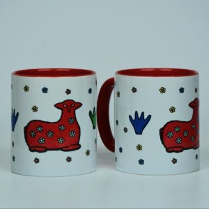 шоља црвена