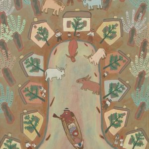 Rukavac, 1969. tempera-lesonit, 70 x 40 cm, inv. br. 325, MNMU (Medium)